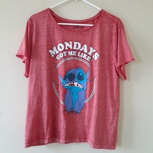 December..SALE..Buy 1 Get 2 FREE...Disney Lilo & Stitch Red Top XL